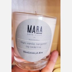 Duftlys - Vanilie, Bergamot og cedertr