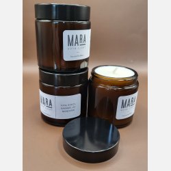 Duftlys - Kokos, Karamel og Mandarin