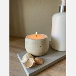 Keramik, soya og duft - Cremefarvet