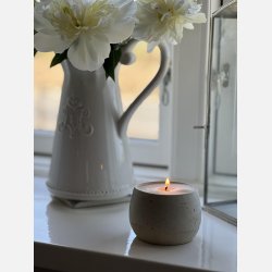 Keramik, soya og duft - Cremefarvet