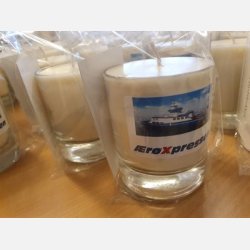 Soyalys med eget logo/billede