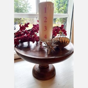 Adventslys, 100 % soya, rde tal