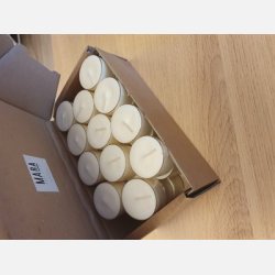 42 alm. str. fyrfadslys i genanvendelig plastikbtte